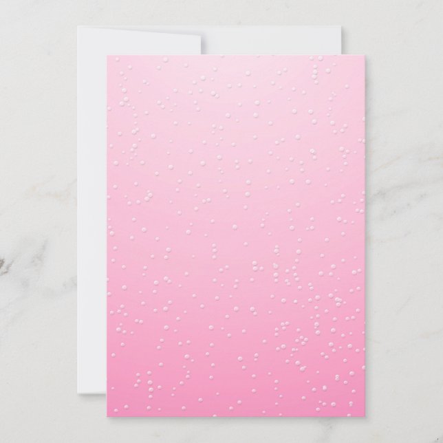 Pink Champagne with Tiny Bubbles Background Art (Front)