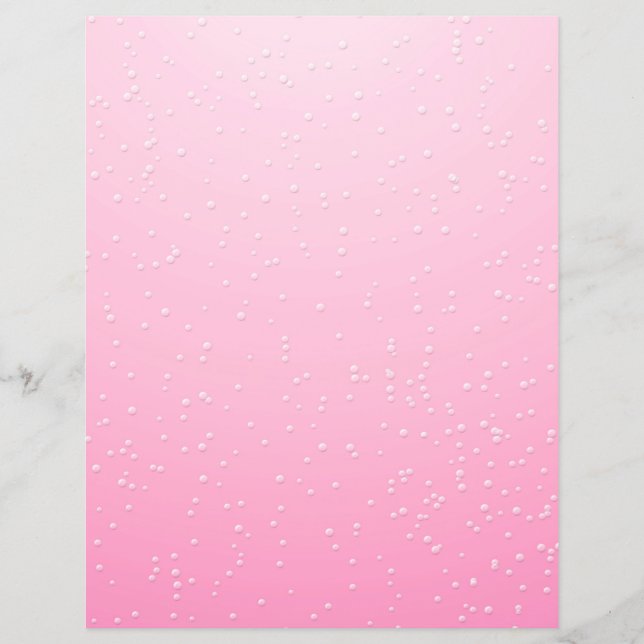 Pink Champagne with Tiny Bubbles Background Art Flyer (Front)
