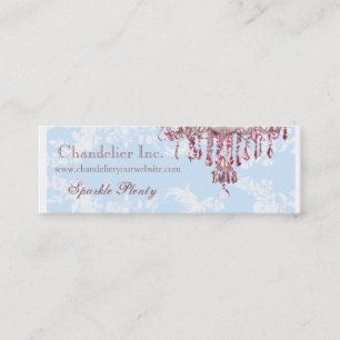 Pink Chandelier Business Card