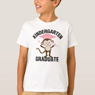 Pink & Charcoal Kindergarten Graduate Tee