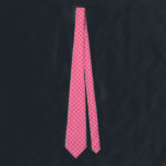 Pink Check Neck Tie<br><div class="desc">Check print</div>