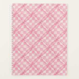 PINK CHECK QUILT 8.5x11 Planner Calendar