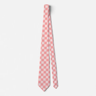 Pink Checkerboard Tie