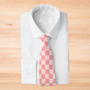 Pink Checkerboard Tie