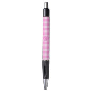 Pink Checkers with Sea Shell-