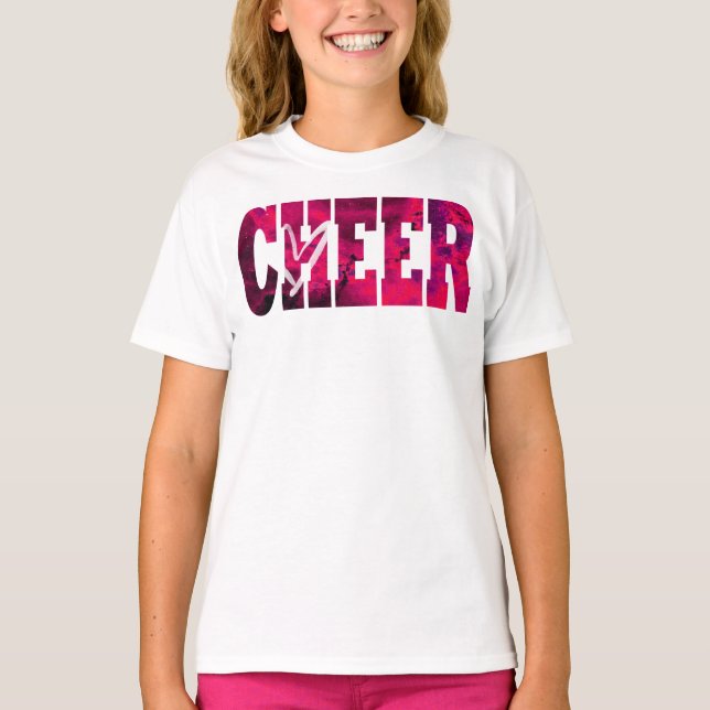 Pink Cheer Heart Shirt (Front)