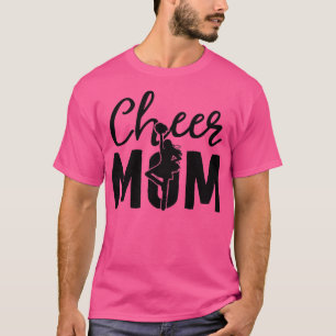 Pink Cheer Mum Gifts Cheerleader Mum Shirt Mama Mo