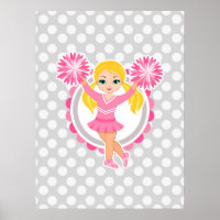 Pink Cheerleader Blonde - Cute Cheer