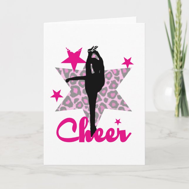 Pink Cheerleader Card (Front)