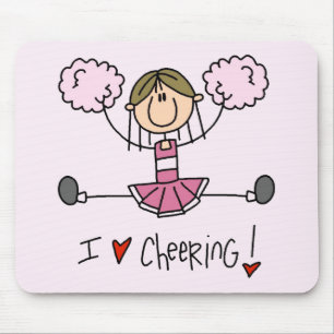 Pink Cheerleader Tshirts and Gifts Mouse Pad