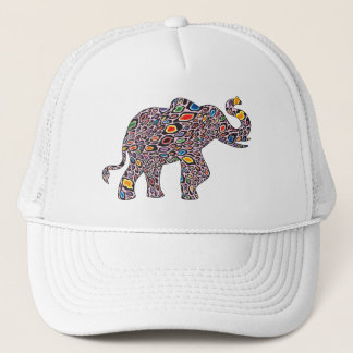 Pink-Cheetah-Elephant Trucker Hat