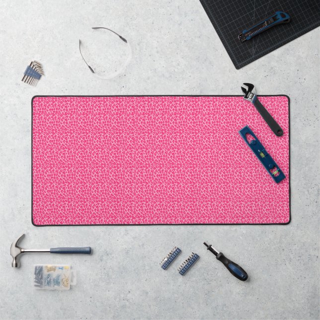  Pink Cheetah Leopard Print desk mats (Workstation)