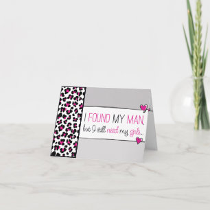 Pink Cheetah Print Will you be my Bridesmaid? Card