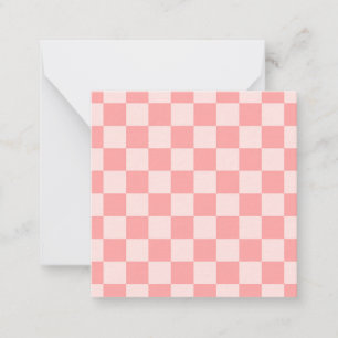 Pink Chequerboard Card