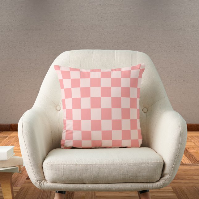Pink Chequerboard Cushion (Creator Uploaded)
