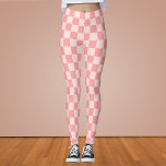 Pink Chequerboard Leggings<br><div class="desc">Pink Chequerboard</div>