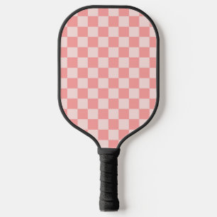 Pink Chequerboard Pickleball Paddle
