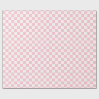 Pink Chequerboard Wrapping Paper