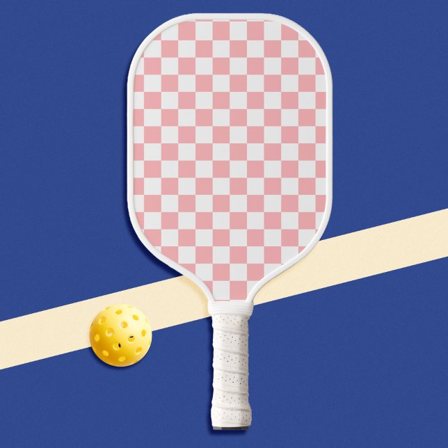 Pink Chequered Pickleball Paddle (Creator Uploaded)