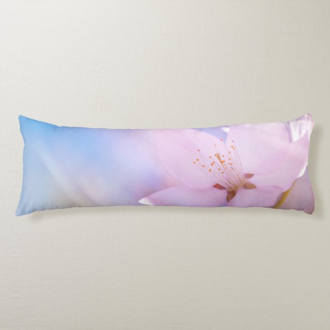 Pink cherry blossom body cushion (Front)