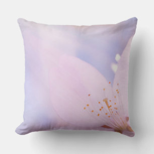 Pink cherry blossom cushion