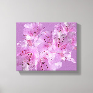 Pink cherry blossom floral boho digital beautiful canvas print