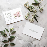 Pink cherry blossom flower change the date