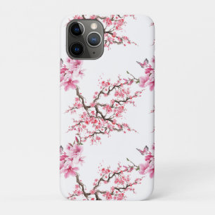 Pink Cherry Blossom Flower Pattern Case-Mate iPhone Case