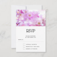 Pink Cherry Blossom Flowers Photo Wedding