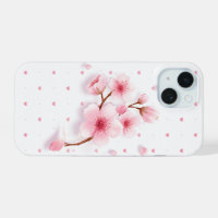 Pink cherry blossom phone case.