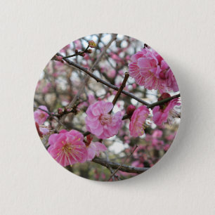 Pink Cherry Blossom / Sakura / サクラ（桜) 6 Cm Round Badge