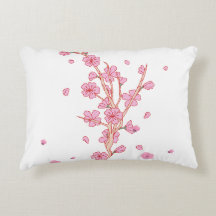 Pink Cherry Blossom Sakura Branch Art