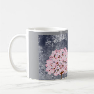 Pink Cherry Blossom Tree Coffee Mug Aesthetic Spri