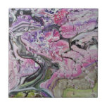 Pink cherry blossom tree tile<br><div class="desc">Cherry blossom tree. This is from an abstract painting I did. Done in acrylics at Rockerbellas England.</div>