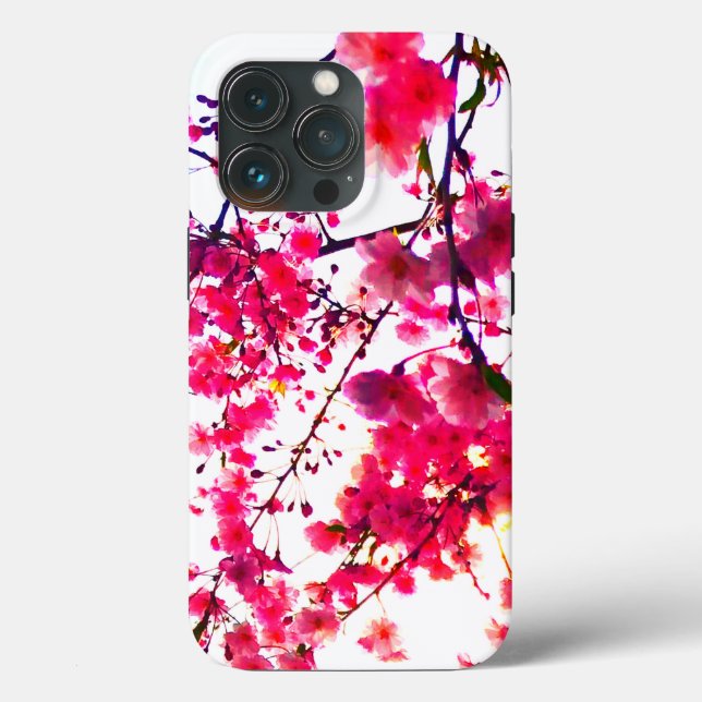 Pink Cherry blossoms flowering tree  Case-Mate iPhone Case (Back)
