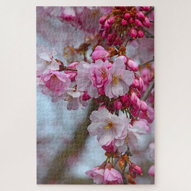 Pink cherry blossoms jigsaw puzzle (Vertical)
