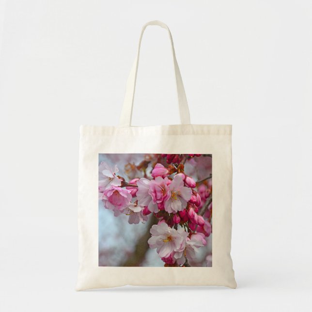 Pink cherry blossoms tote bag (Front)