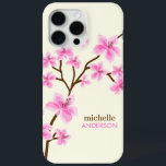 Pink Cherry Blossoms Tree iPhone 15 Pro Max Case<br><div class="desc">Pink cherry blossom flowers</div>