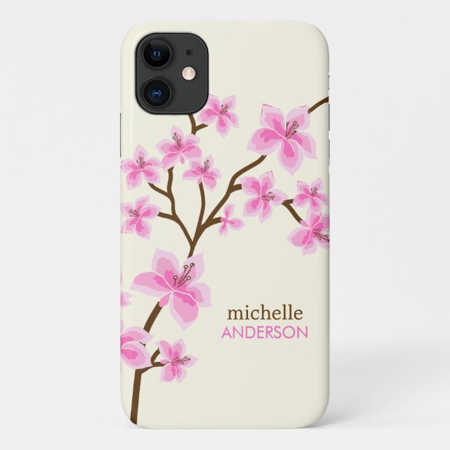 Pink Cherry Blossoms Tree Case-Mate iPhone Case (Back)