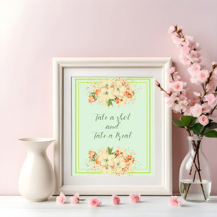 Pink Cherry Blossoms , Wedding Take a Shot  Poster