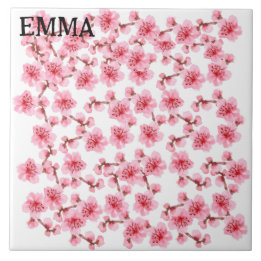 pink Cherry blosson Tile