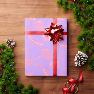 Pink Cherry Gift Wrap Girls Craft Party