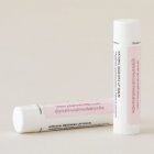 Pink Cherry Lip Balm 12 Pack Personalised Favours