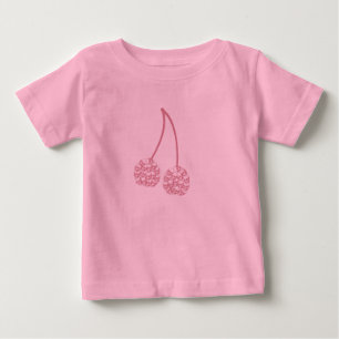Pink Cherry Skulls Baby T-Shirt