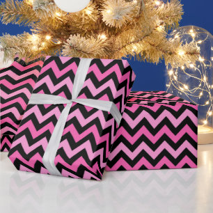 Pink Chevron Breast Cancer Awareness Pattern Wrapping Paper