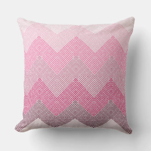 Pink Chevron Cushion