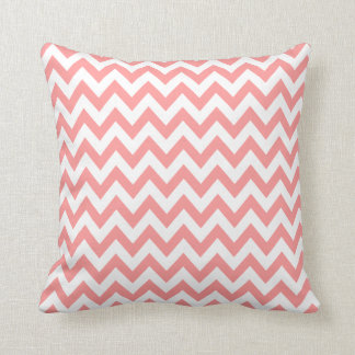 Pink Chevron Front/Solid Back Pillow