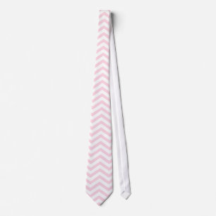 Pink Chevron Girly Pattern Tie