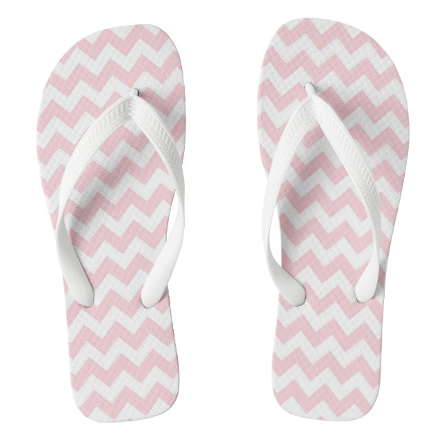 Pink Chevron Jandals (Footbed)