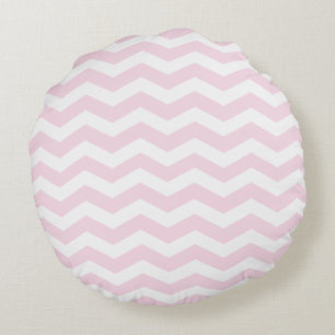 Pink Chevron Pattern Round Pillows